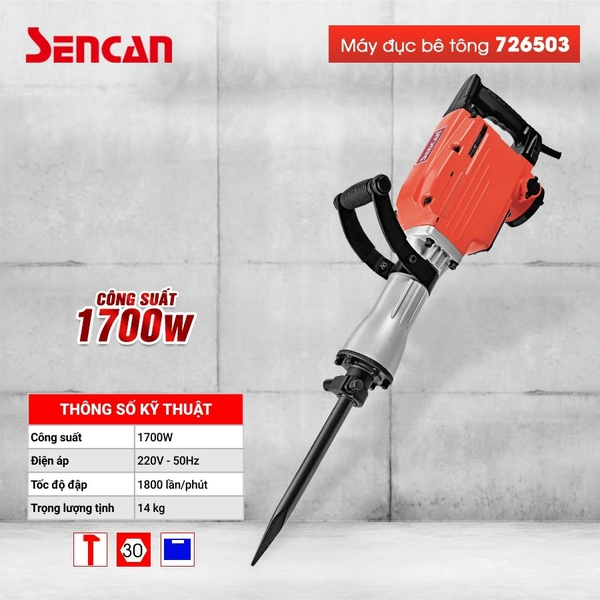 Máy đục bê tông 726503 ( 1700W -30 mm)