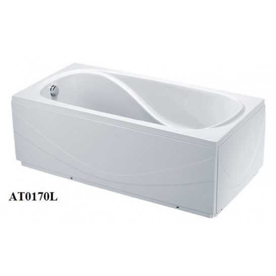 Bồn tắm nằm CAESAR 1700cm chân yếm trái AT0170L(R)