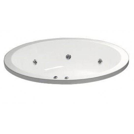 Bồn tắm massage tròn không chân yếm 1790cm CAESAR MT6470A