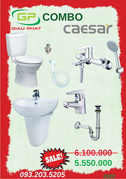 Combo thiết bị vệ sinh CAESAR