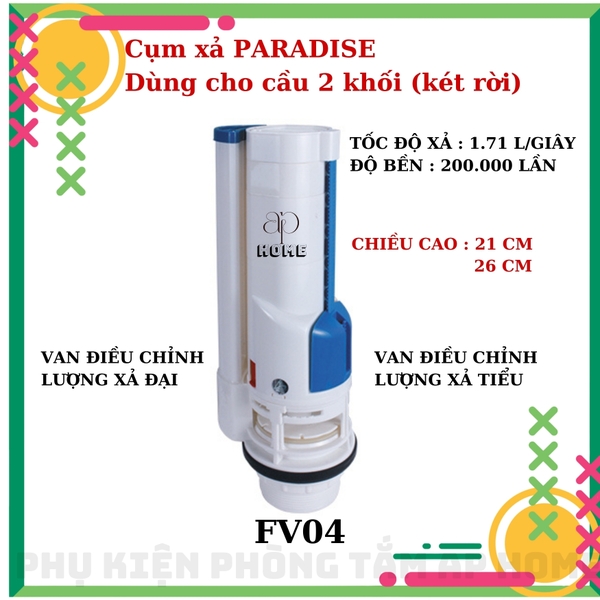 Trụ xả FV04 két rời