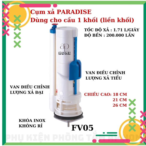 Trụ xả FV05 liền khối