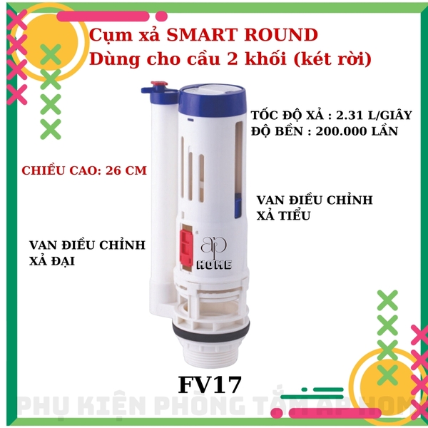 Trụ xả FV17 két rời cao cấp