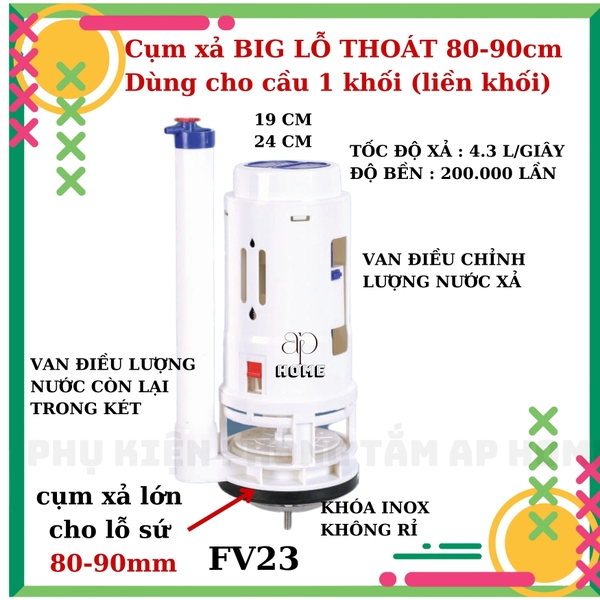 Trụ xả FV23, FV26 liền khối Trụ lớn cao cấp