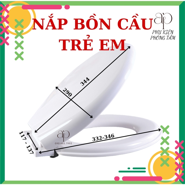 Nắp bồn cầu HA25 - TRẺ EM đóng êm