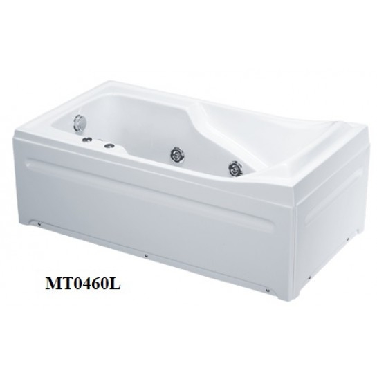 Bồn Tắm Massage 1610cm Chân Yếm Trái CAESAR MT0460L(R)