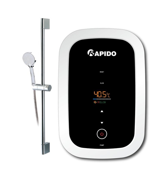 Máy nước nóng trực tiếp Stern RIG – DP 4.5 (hiển thị nhiệt độ, bơm tăng áp)