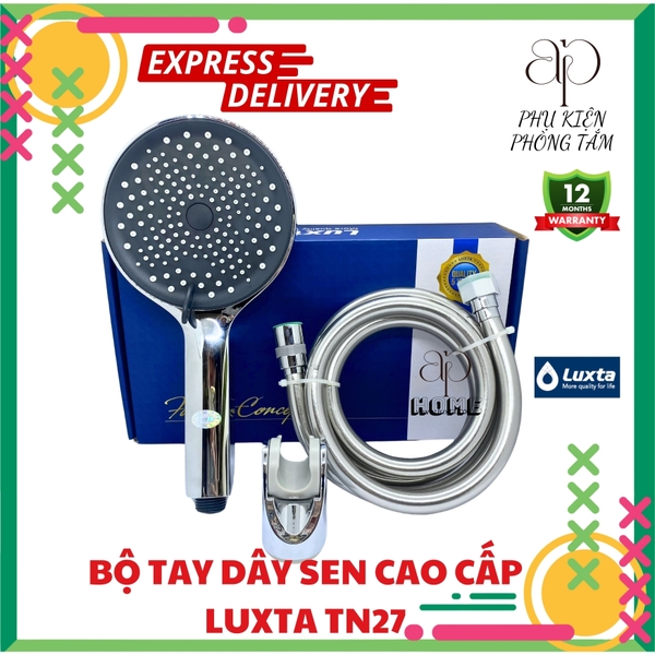 Tay sen tắm cao cấp nhựa ABS mạ chrome 3 chế độ LUXTA TN27