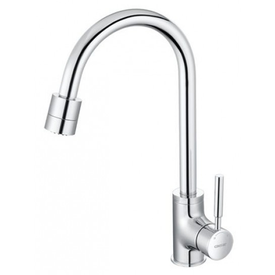 Vòi Rửa Chén Nóng Lạnh CAESAR Cần Cứng Gắn Chậu 3 chế độ K325C