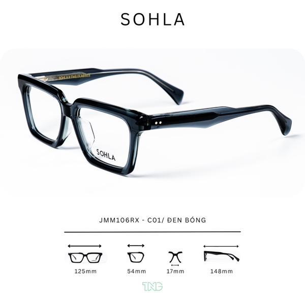 GỌNG KÍNH CẬN, HIỆU:SOHLA, MÃ JMM106RX