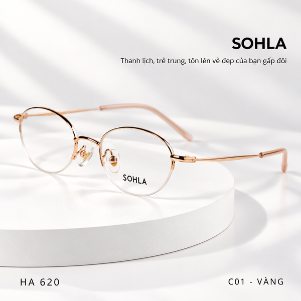 GỌNG KÍNH CẬN, HIỆU SOHLA, MÃ: HA62014