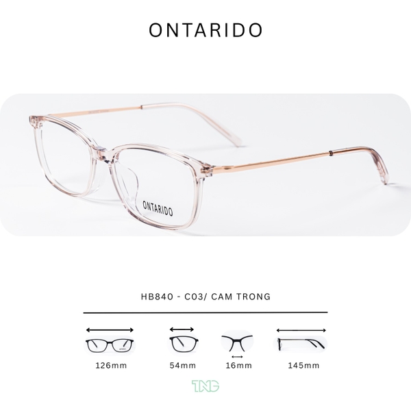 GỌNG KÍNH CẬN, HIỆU ONTARIDO, MÃ: HB840