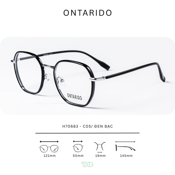 GỌNG KÍNH CẬN, HIỆU ONTARIDO, MÃ: H70683