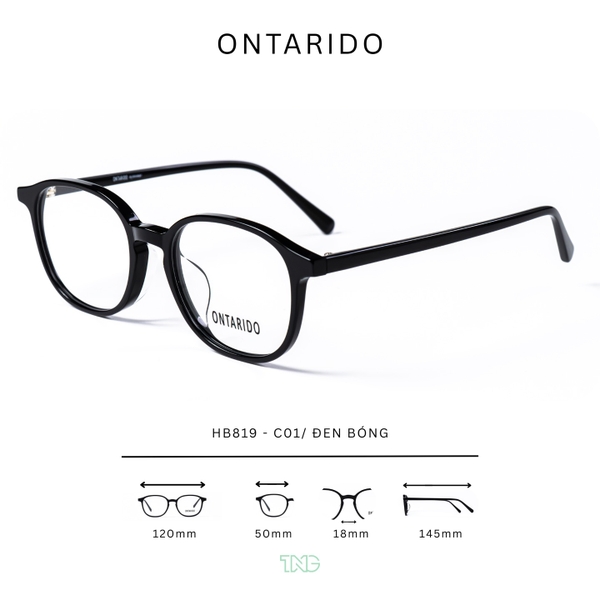 GỌNG KÍNH CẬN, HIỆU ONTARIDO, MÃ: HB819