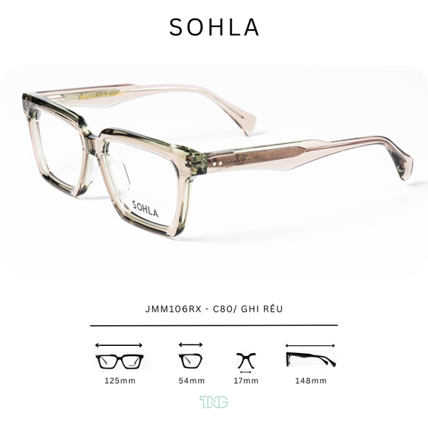 GỌNG KÍNH CẬN, HIỆU:SOHLA, MÃ JMM106RX