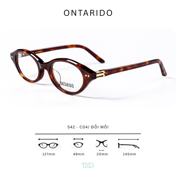 GỌNG KÍNH CẬN, HIỆU ONTARIDO, MÃ: 542