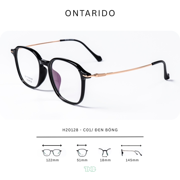 GỌNG KÍNH CẬN, HIỆU ONTARIDO, MÃ: H20128