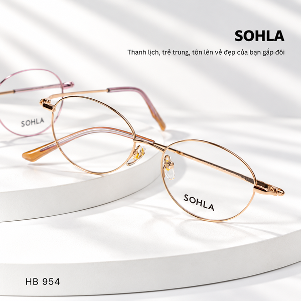 GỌNG KÍNH CẬN, HIỆU SOHLA, MÃ: HB954