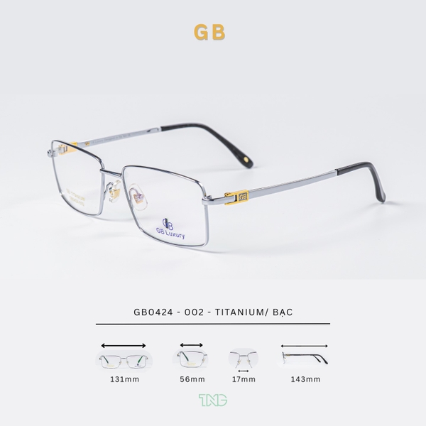 GỌNG KÍNH, HIỆU: GB LUXURY, MÃ: GB0424-002