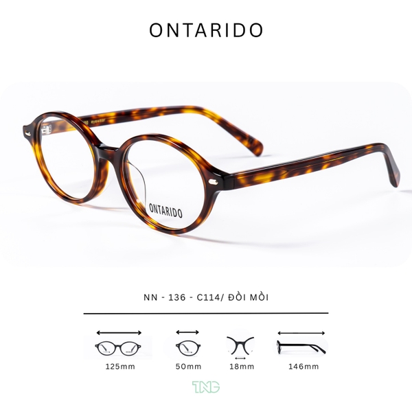 GỌNG KÍNH CẬN, HIỆU ONTARIDO, MÃ: NN-136