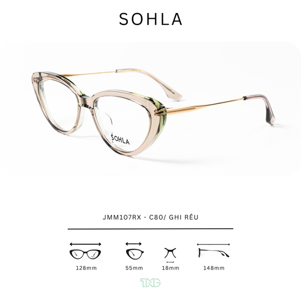 GỌNG KÍNH CẬN, HIỆU SOHLA, MÃ JMM107RX