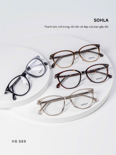 GỌNG KÍNH CẬN, HIỆU SOHLA, MÃ: HSB889