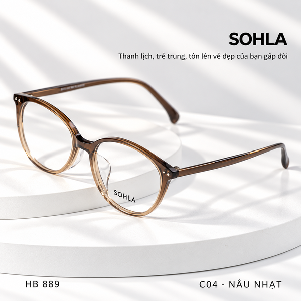 GỌNG KÍNH CẬN, HIỆU SOHLA, MÃ: HSB889