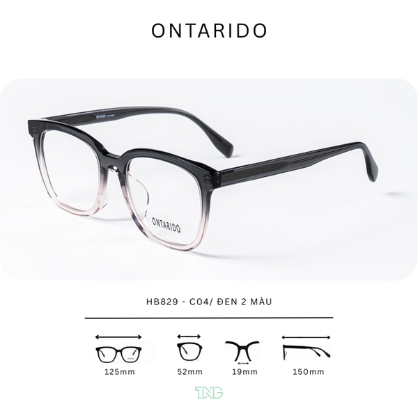 GỌNG KÍNH CẬN, HIỆU ONTARIDO, MÃ: HB829