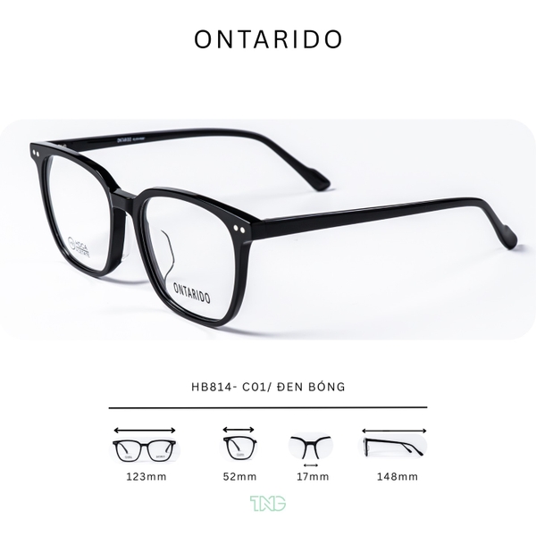 GỌNG KÍNH CẬN, HIỆU ONTARIDO, MÃ: HB814