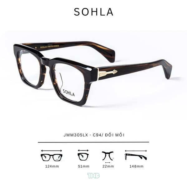 GỌNG KÍNH CẬN, HIỆU SOHLA, MÃ JMM305LX