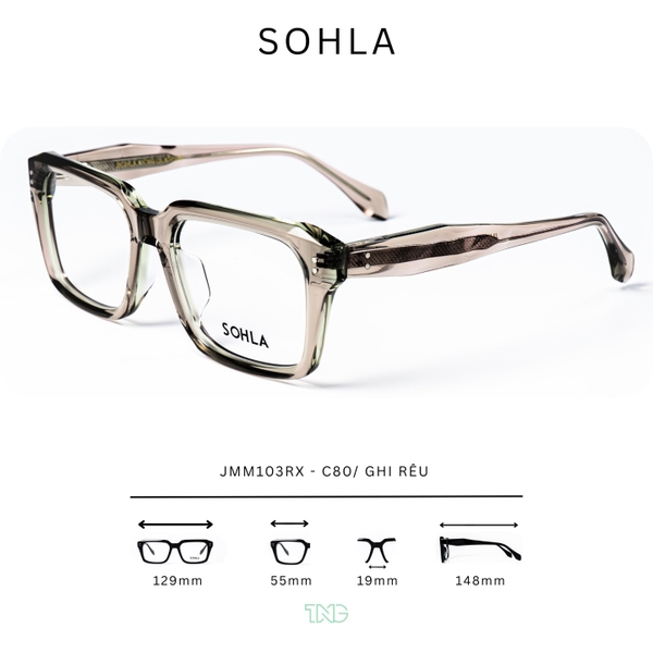 GỌNG KÍNH CẬN, HIỆU:SOHLA, MÃ JMM103RX