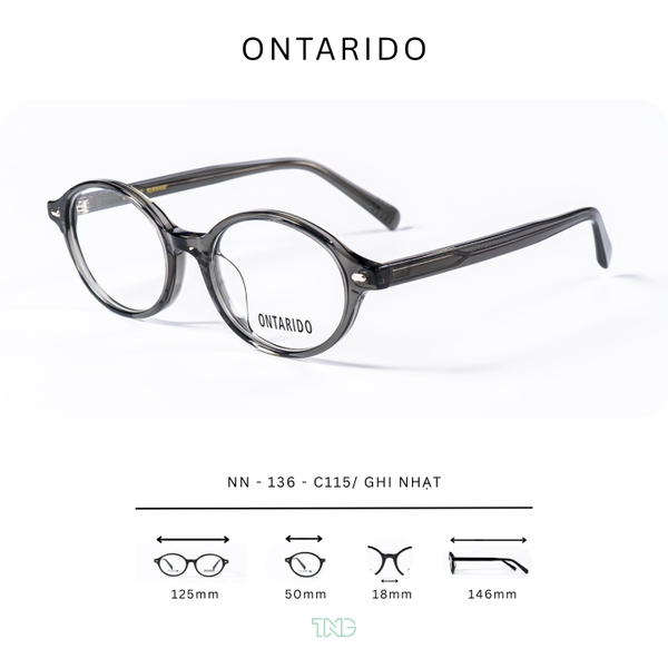 GỌNG KÍNH CẬN, HIỆU ONTARIDO, MÃ: NN-136