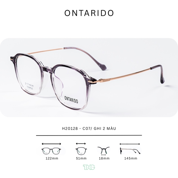 GỌNG KÍNH CẬN, HIỆU ONTARIDO, MÃ: H20128