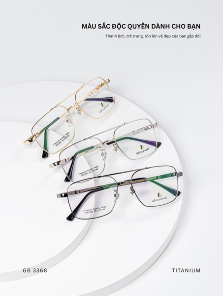 GỌNG KÍNH, HIỆU GB, MÃ: 3368