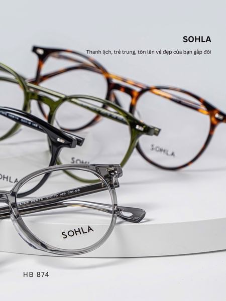 GỌNG KÍNH CẬN, HIỆU SOHLA, MÃ: HB874