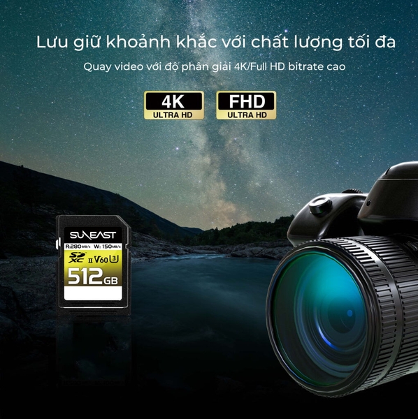 the nho sdxc 512gb uhs-ii v60 u3