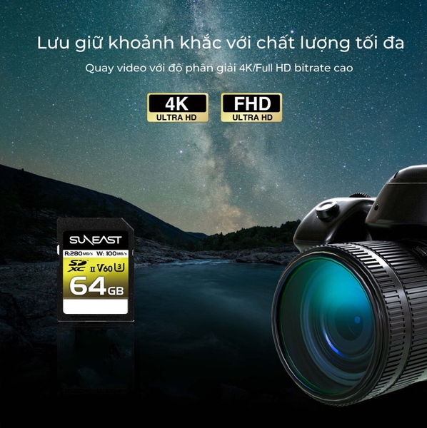 the nho sdxc 64gb uhs-ii v60 u3