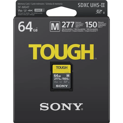 the nho sony tough 64gb 277mb