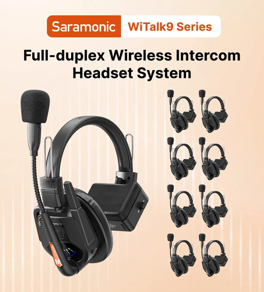 Hệ thống tai nghe liên lạc không dây Saramonic WiTalk9