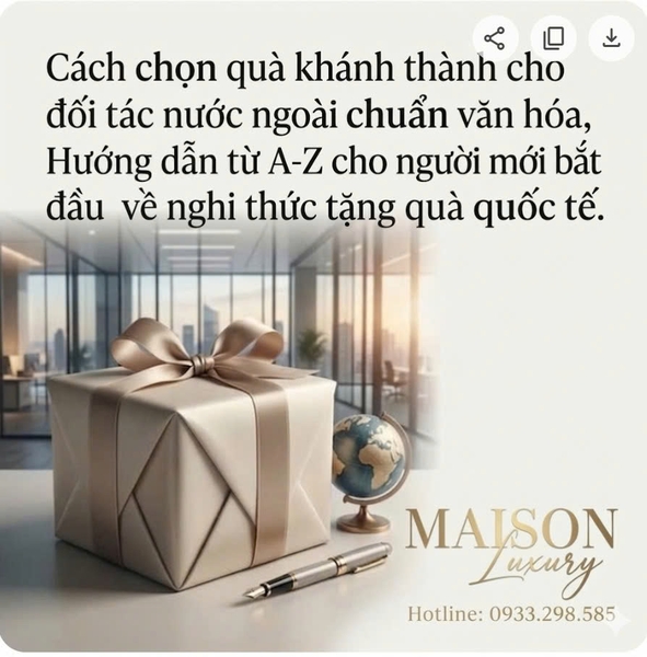 Cách chọn quà khánh thành cho đối tác nước ngoài chuẩn văn hóa