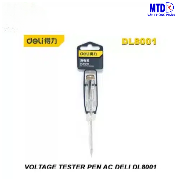 Bút thử điện 100-500V chất lượng cao Deli 8001