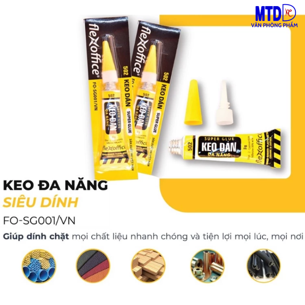 Keo đa năng 502 Thiên Long Flexoffice FO-SG001/VN - Siêu dính