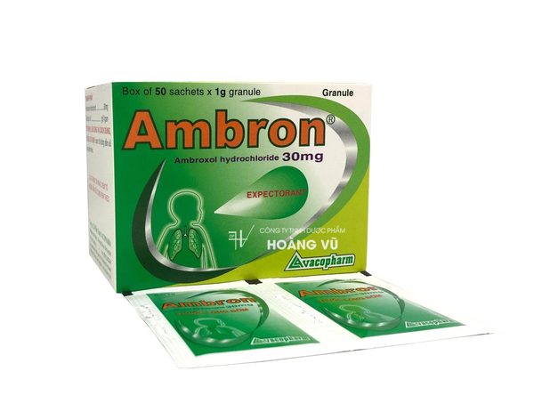 Gói Ambron - Ambroxol 30mg H50gói Vacopharm