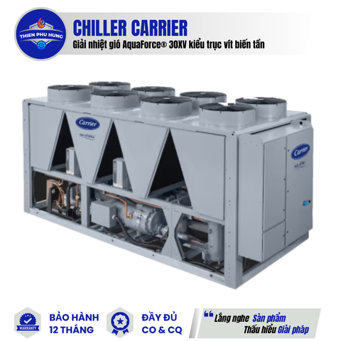 Máy làm lạnh nước giải nhiệt gió AquaForce® 30XV kiểu trục vít biến tần