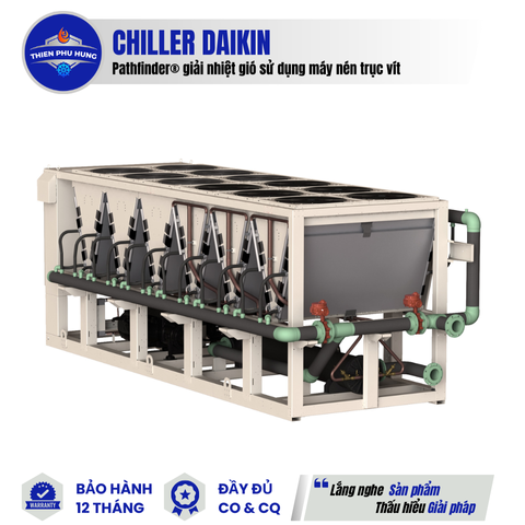 Máy làm lạnh nước Pathfinder® giải nhiệt gió sử dụng máy nén trục vít