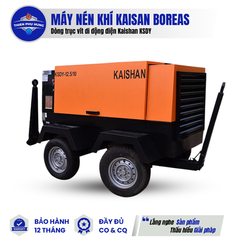 MÁY NÉN KHÍ VÍT DI ĐỘNG ĐIỆN KAISHAN KSDY