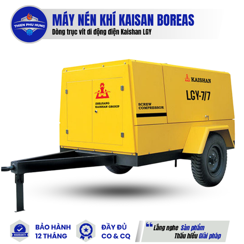 MÁY NÉN KHÍ VÍT DI ĐỘNG ĐIỆN KAISHAN LGY