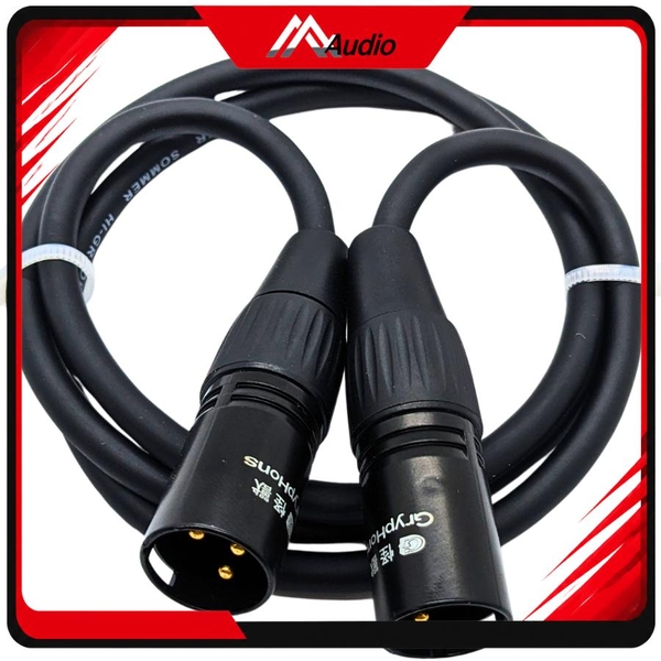 Dây Canon Đực Ra Canon Đực (2x XLR Male)