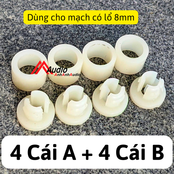 Chân đế nhựa phân tần loa , 4 bộ gắn cho 1 cái phân tần