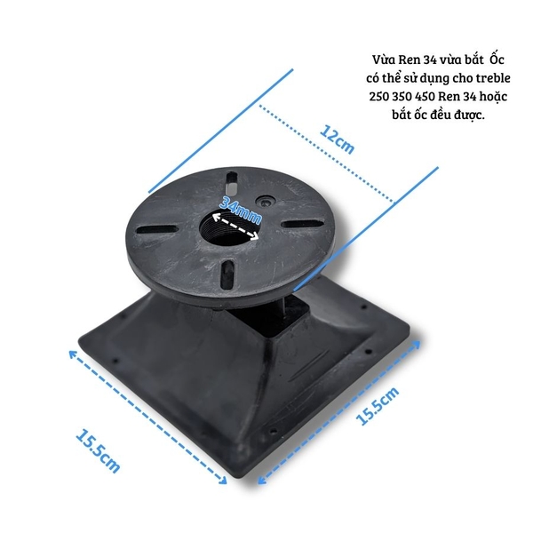 Họng treble 450 Ren Vặn hoặc Bắt Ốc đều được